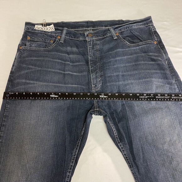 Levi's Jeans Men's 40x30 Blue 505 Regular Fit Straight Leg American Grunge Denim - Picture 13 of 16